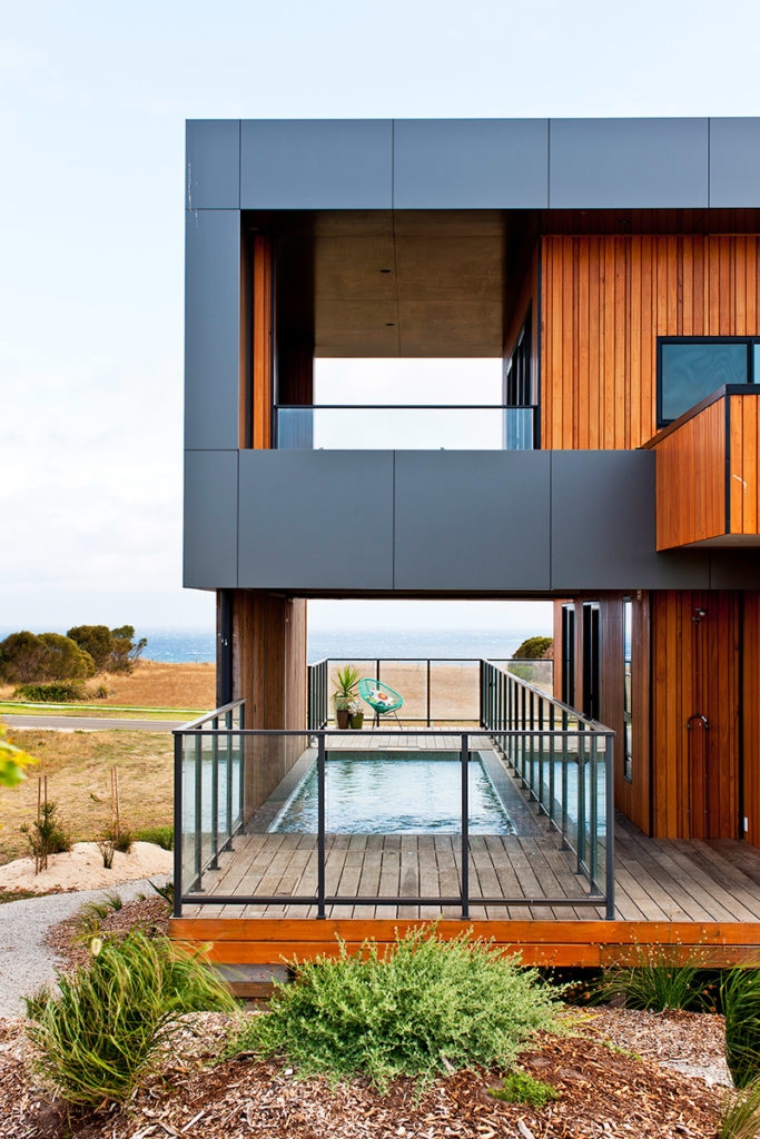 The San Remo project is a custom Ecoliv sustainable home build overlooking Bass Strait. 